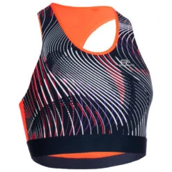 Kalenji BRASSIERE D'ATHLETISME FEMME BLEUE ET ORANGE