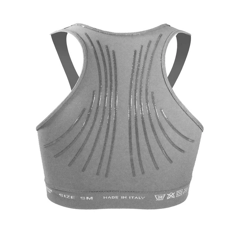 Brassiere Top Intime Femme Running Fitness Yoga Kinesiotaping Interne Gris â Image 2