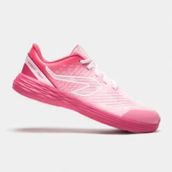 Chaussures De Running Enfant - Kiprun Fast Roses Et Blanches