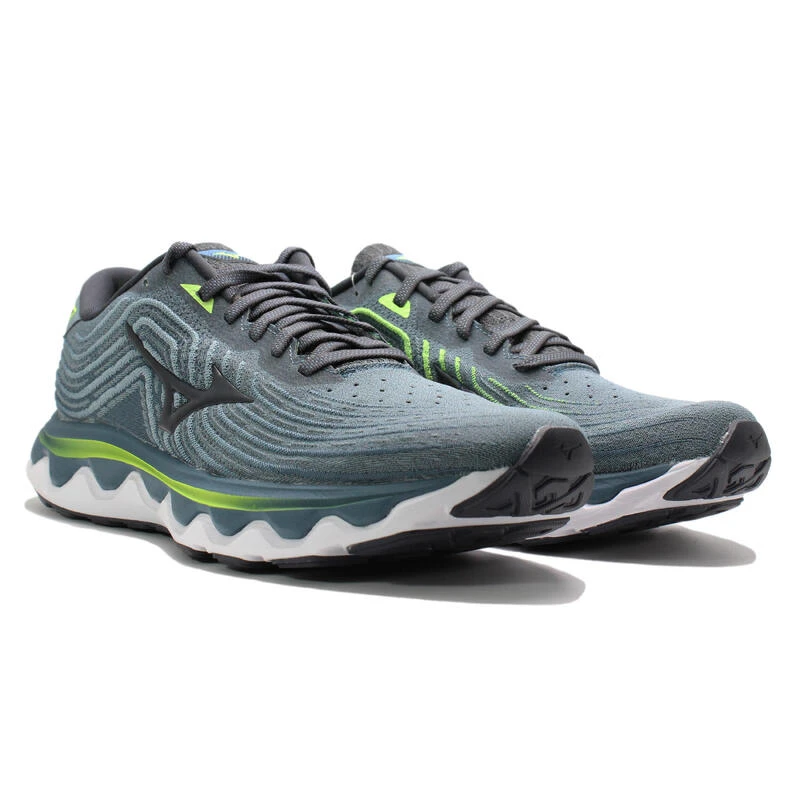 Chaussures De Running Gris Homme Mizuno Wave Horizon 6 â Image 4