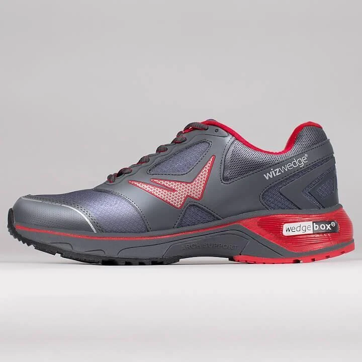 Chaussures De Running Homme Wizwedge Helium PCS Gris Rouge â Image 2