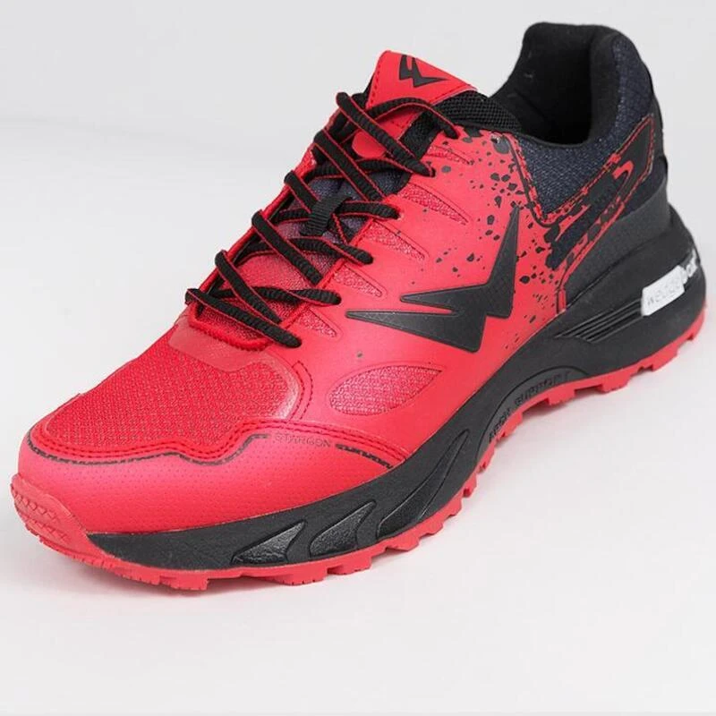 Chaussures De Trail Running Homme Wizwedge Stargon Rouge Noir