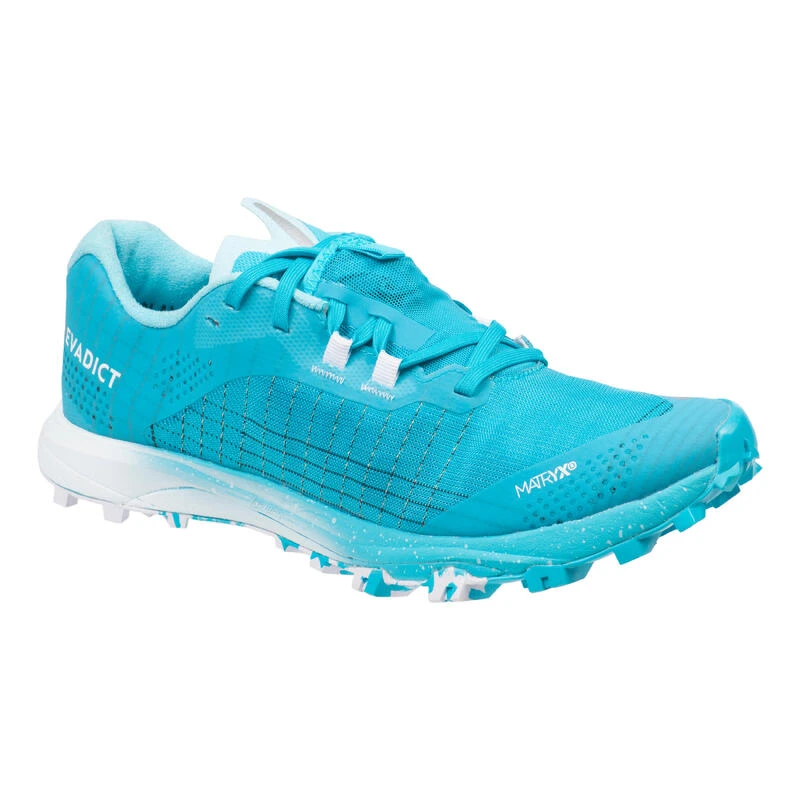 Chaussures De Trail Running Pour Femme Race Light Bleu Ciel Et Blanc â Image 2