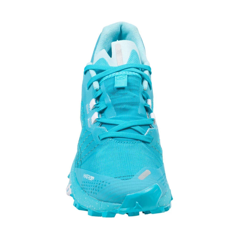 Chaussures De Trail Running Pour Femme Race Light Bleu Ciel Et Blanc â Image 4