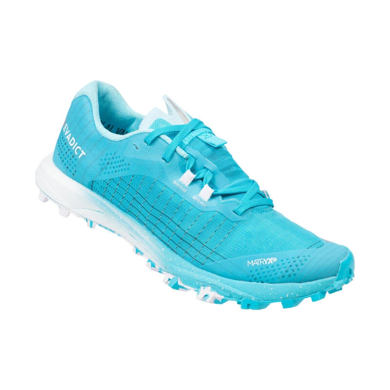 Chaussures De Trail Running Pour Femme Race Light Bleu Ciel Et Blanc â Image 5
