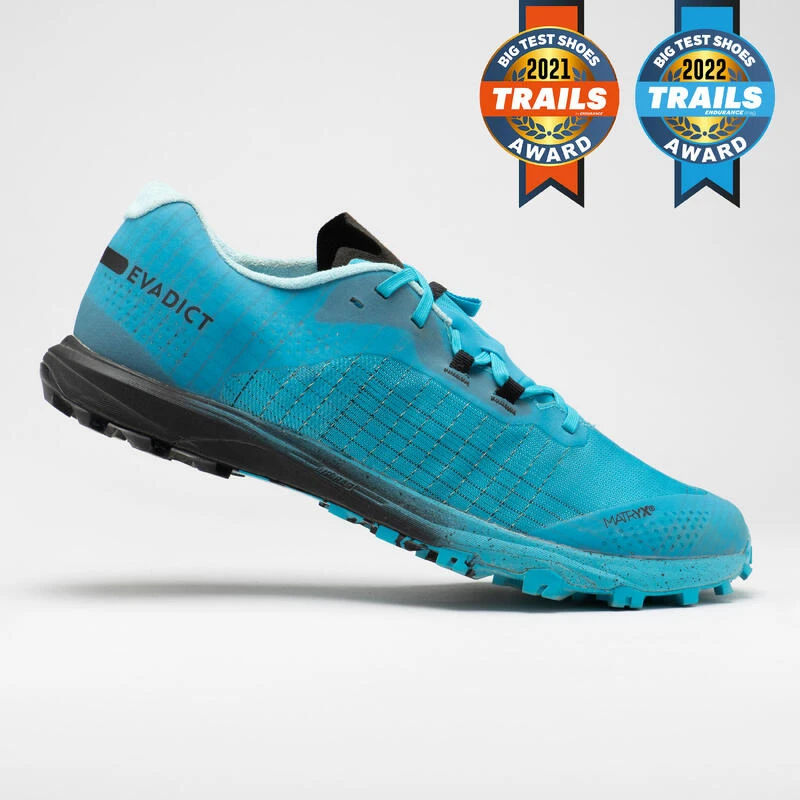 Chaussures De Trail Running Pour Homme Race Light Bleu Ciel Et Noir
