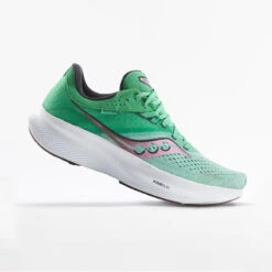 Chaussures Running Femme - Saucony Ride 16 Verte