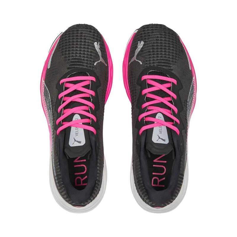 Puma Chaussures Running Femme - Velocity Nitro 2 Fade Noir Et Rose â Image 4