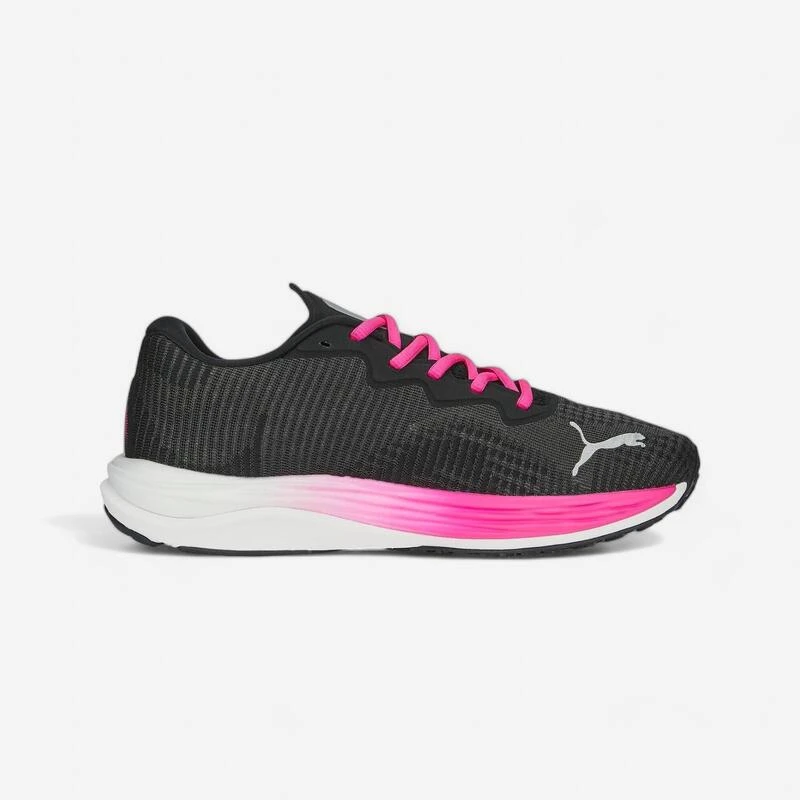 Puma Chaussures Running Femme - Velocity Nitro 2 Fade Noir Et Rose