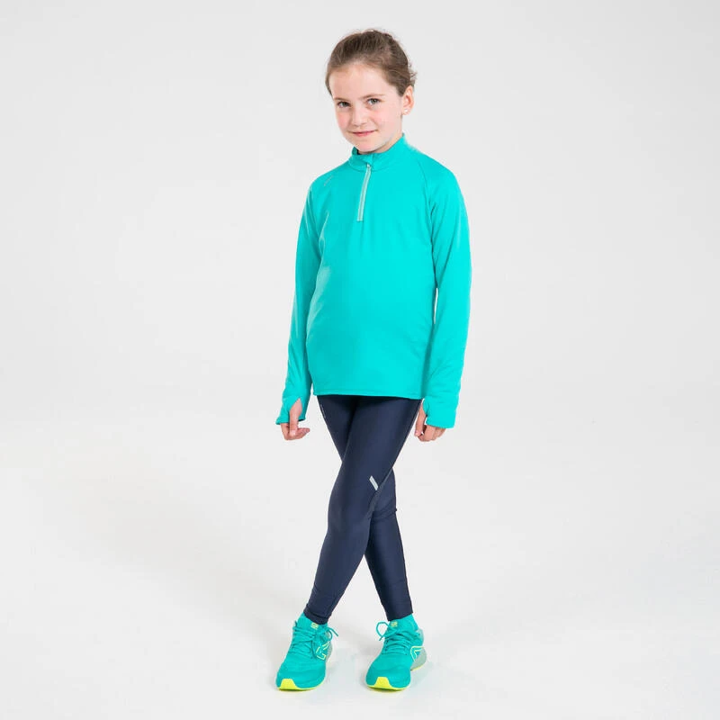 COLLANT DE RUNNING RESPIRANT ENFANT - KIPRUN DRY BLEU MARINE â Image 4