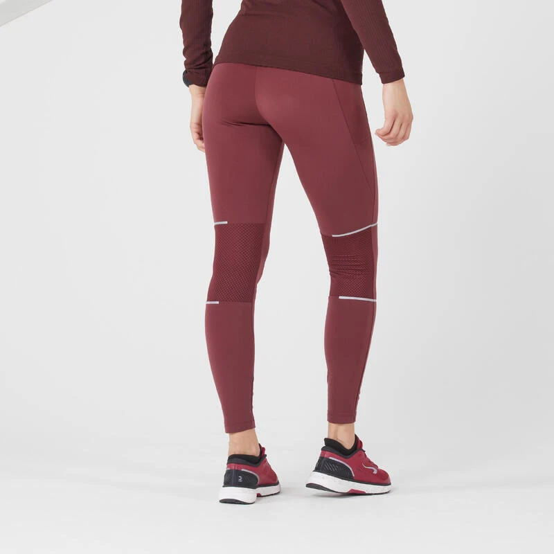 COLLANT RUNNING CHAUD FEMME- KIPRUN WARM BORDEAUX â Image 3