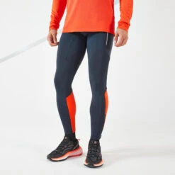 COLLANT RUNNING HOMME CHAUD - KIPRUN WARM NOIR ROUGE EDITION LIMITEE