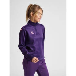 Hummel Hmlcore Xk Half Zip Sweat Woman Sweatshirt À Col Zippé Femme