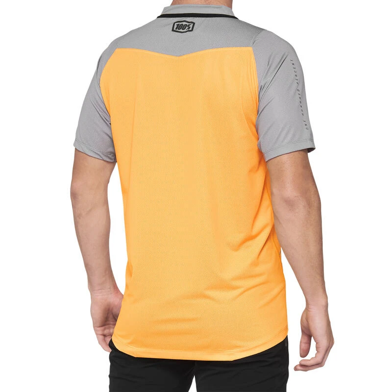 100% Maillot à Manches Courtes - Celium Noir/Blanc – Image 3