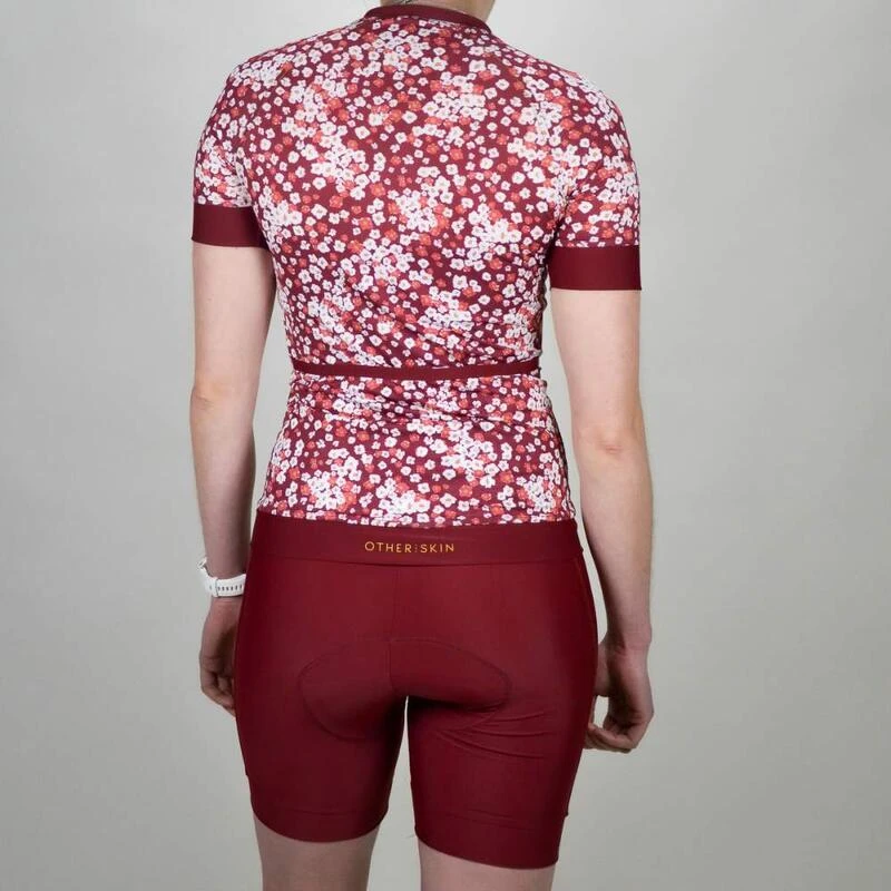 Maillot Cyclisme Femme Bordeaux Ecoresponsable â Image 2