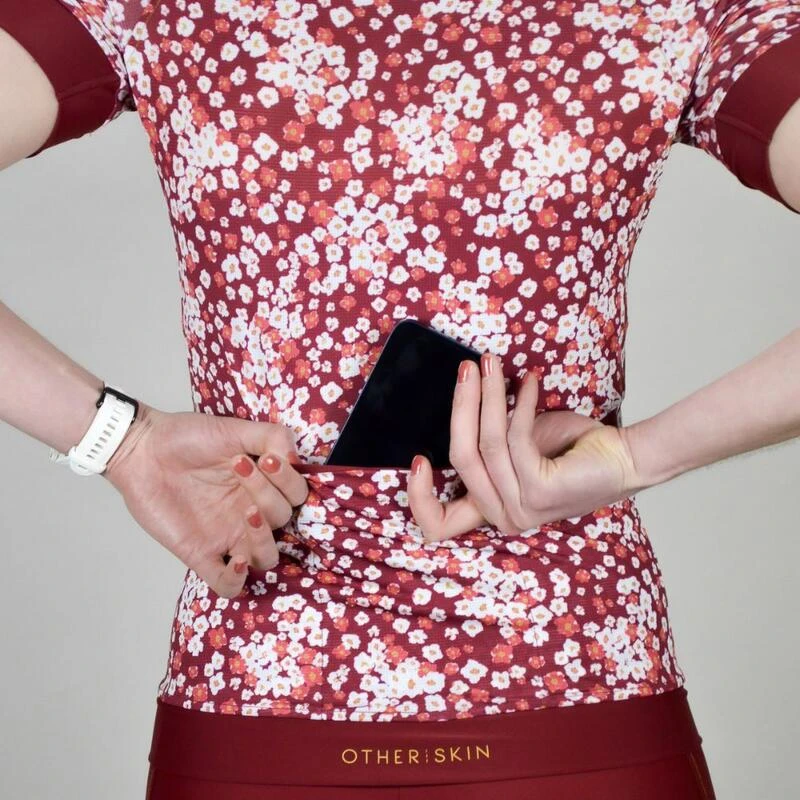 Maillot Cyclisme Femme Bordeaux Ecoresponsable â Image 4