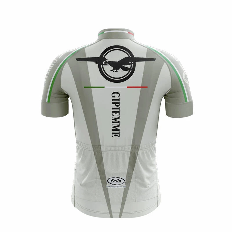 Maillot De Cyclisme à Manches Courtes Gris Gipiemme – Image 2