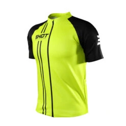 Maillot Manches Courtes Shot Unlimited Zip Jaune