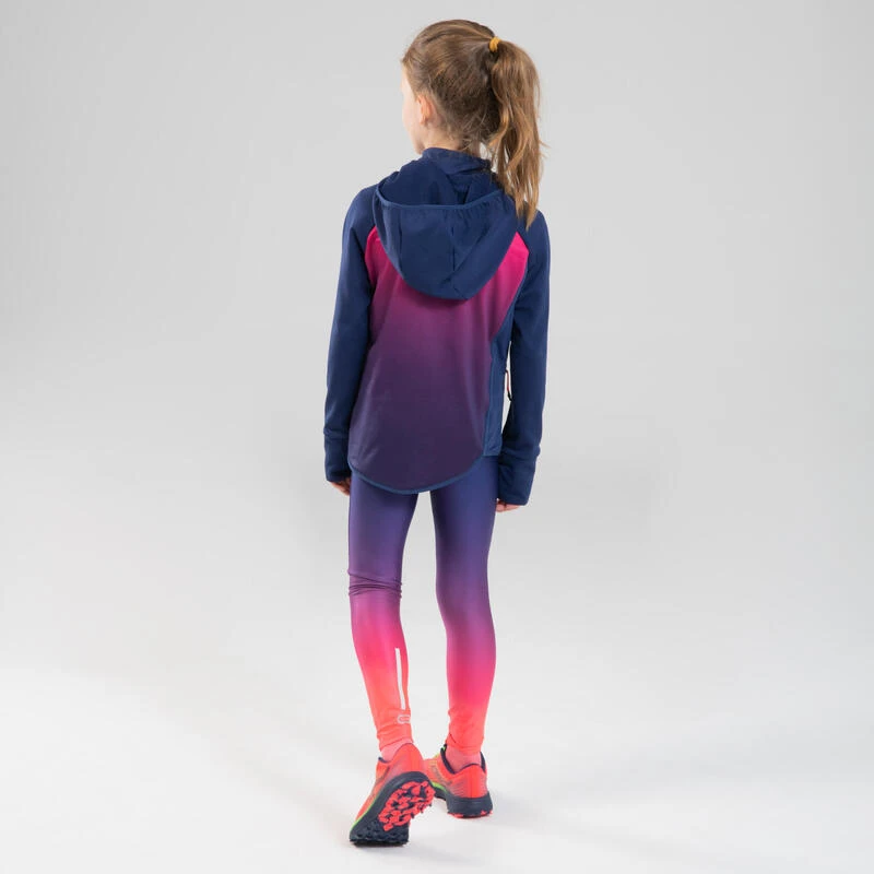 MAILLOT MANCHES LONGUES CHAUD RUNNING FILLE - KIPRUN WARM+ MARINE ROSE â Image 5