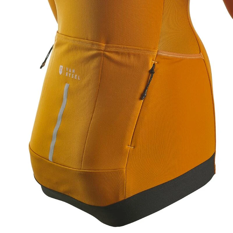 MAILLOT VELO ROUTE MANCHES LONGUES RCR FEMME CAMEL â Image 5