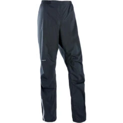 PANTALON IMPERMEABLE PLUIE DE TRAIL RUNNING FEMME NOIR