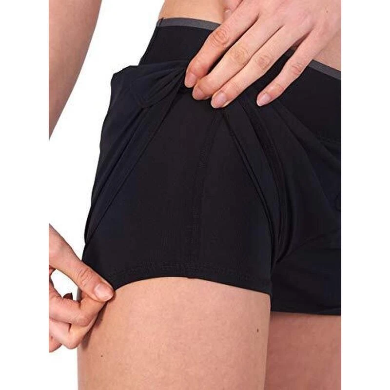 Short 2-en-1 Foundation Avec Poche à Fermeture Éclair Pour Femmes – Image 3