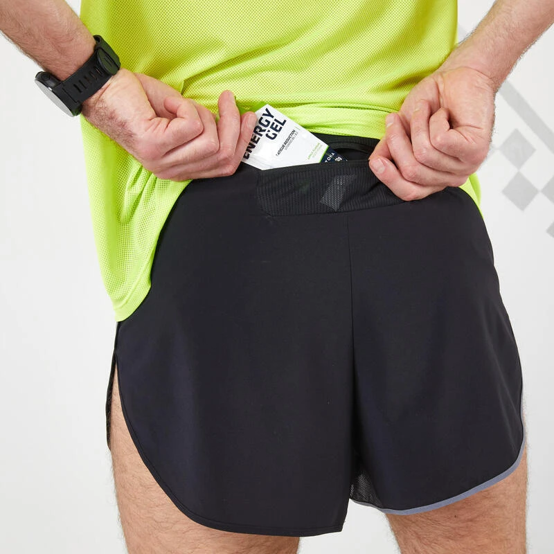 SHORT RUNNING HOMME KIPRUN SPLIT NOIR GRIS â Image 5