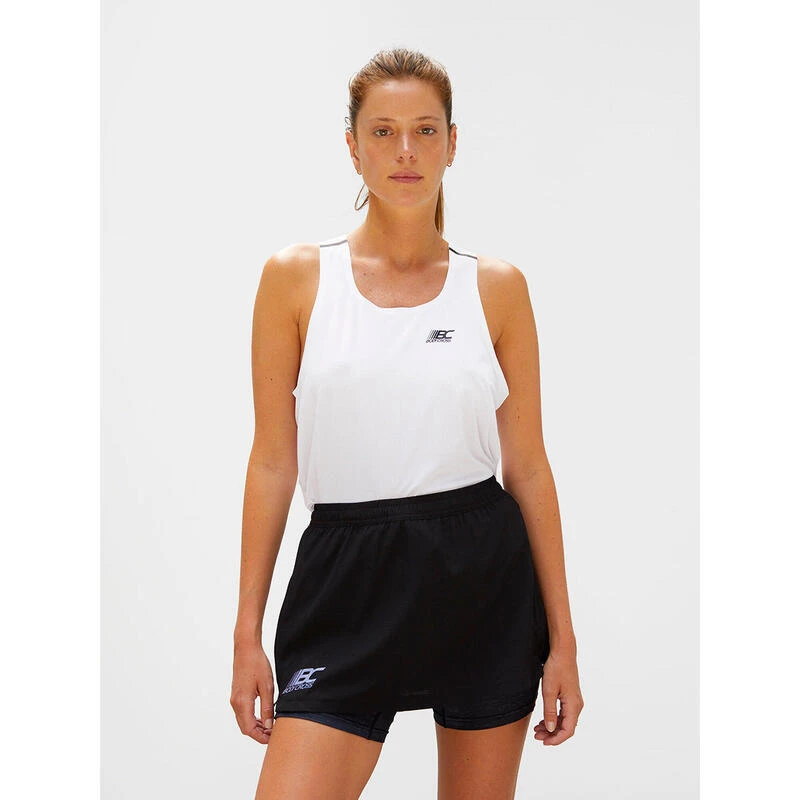 Short/jupe De Running 3 En 1 Angy - Noir - Homme â Image 3