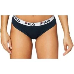 Slip Brésilien Coton Femme - Bleu Marine - Fila