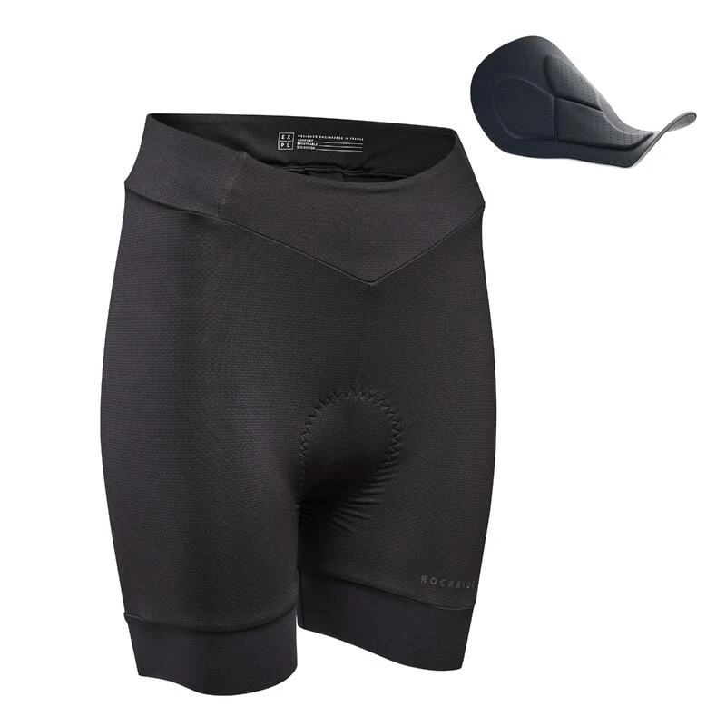 Rockrider SOUS SHORT VELO VTT EXPL 500 FEMME NOIR â Image 3