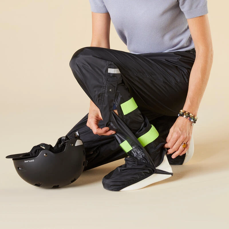 BTWIN SURPANTALON PLUIE VELO VILLE 100 NOIR â Image 5