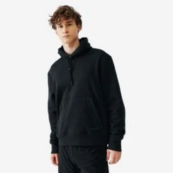 Kalenji Sweat Ă Capuche Running Chaud Homme - Warm 500 Noir