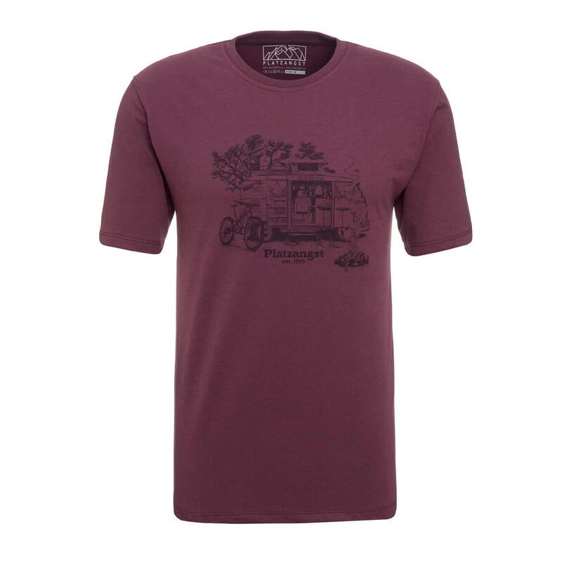 T-shirt Du Camp Manches Courtes - Violet