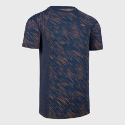 T-Shirt Running Sans Couture Enfant - KIPRUN CARE Marine Orange