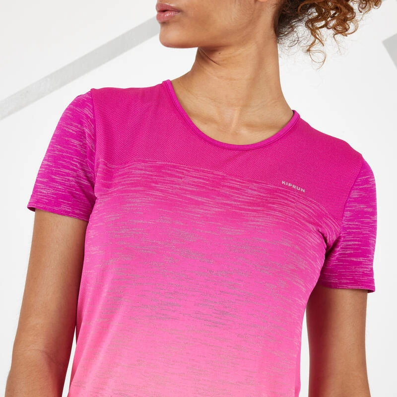 TEE SHIRT RUNNING FEMME RESPIRANT KIPRUN CARE ROUGE â Image 4