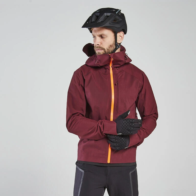 Rockrider VESTE COUPE PLUIE VELO VTT EXPL 700 BORDEAUX